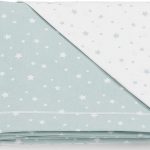 set lenzuola letto sopra sotto federa italbaby line stelline menta