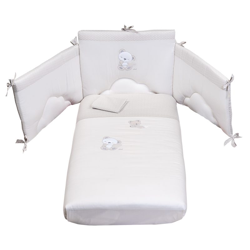 set piumone letto 3pz sleepy latte picci bimbi viareggio