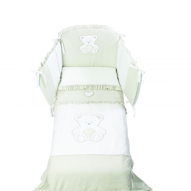 completo piumone paracolpi federa linea peluche italbaby tortora bimbi vireggio