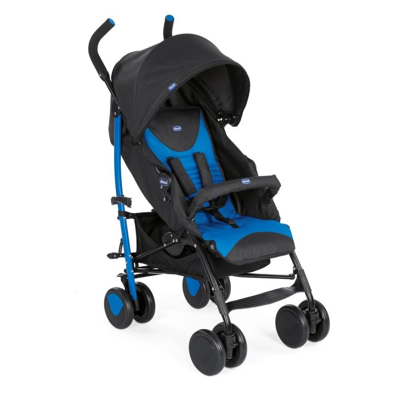 passeggino echo portata 22 kg categoria leggeri chiusura ombrello chicco bimbi viareggio blue