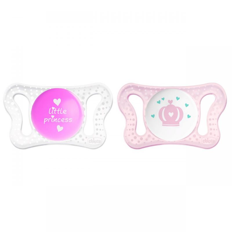 succhietti micrò chicco 0-2 mesi silicone rosa bimbi viarerggio