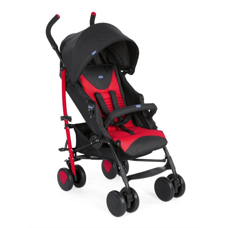 passeggino echo portata 22 kg categoria leggeri chiusura ombrello chicco bimbi viareggio scarlet