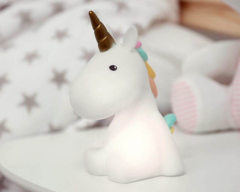 luce antibuio per cameretta luce soffusa unicorno kiokids bimbi viareggio