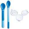 Cucchiaini con coperchio - posate per bambini azzurro mAM BIMBI VIAREGGIO