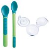 Cucchiaini con coperchio - posate per bambini verde mAM BIMBI VIAREGGIO